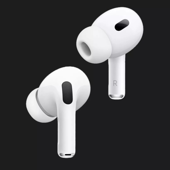 Бездротові Bluetooth-навушники Apple AirPods Pro 2 MTJV3ZM/A (2023), білі, із зарядним кейсом