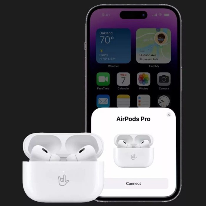 Бездротові Bluetooth-навушники Apple AirPods Pro 2 MTJV3ZM/A (2023), білі, із зарядним кейсом