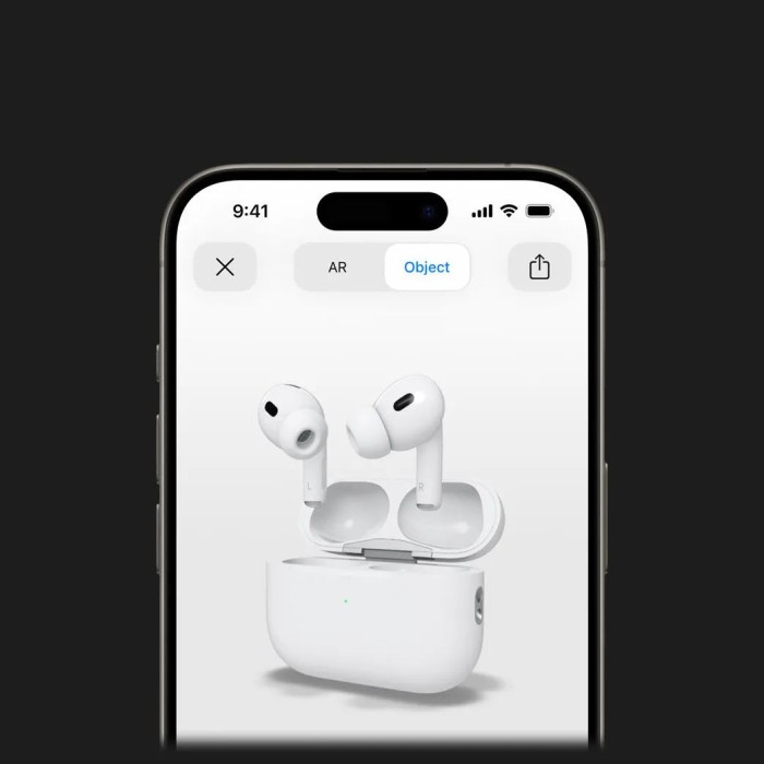 Бездротові Bluetooth-навушники Apple AirPods Pro 2 MTJV3ZM/A (2023), білі, із зарядним кейсом