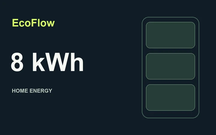 EcoFlow представила домашню батарею на 8 кВт·год
