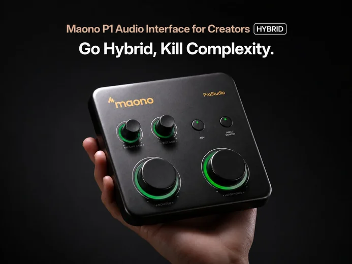 Maono P1 і P2: аудіоінтерфейси для різних сетапів