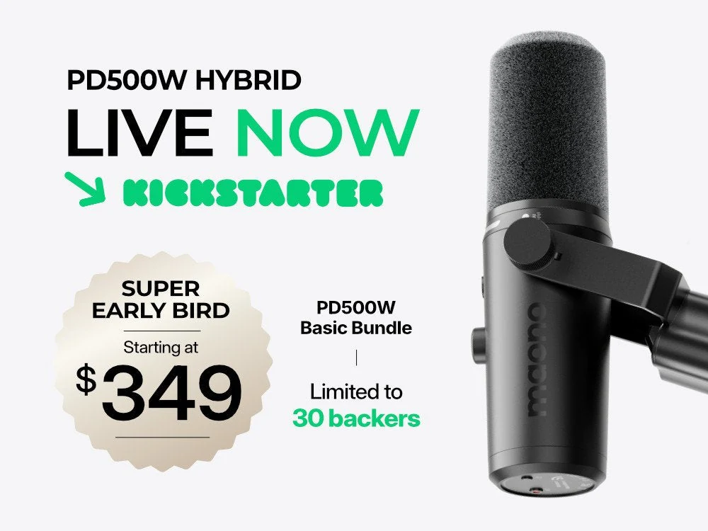 Maono PD500W: USB, XLR і бездротовий режим в одному мікрофоні