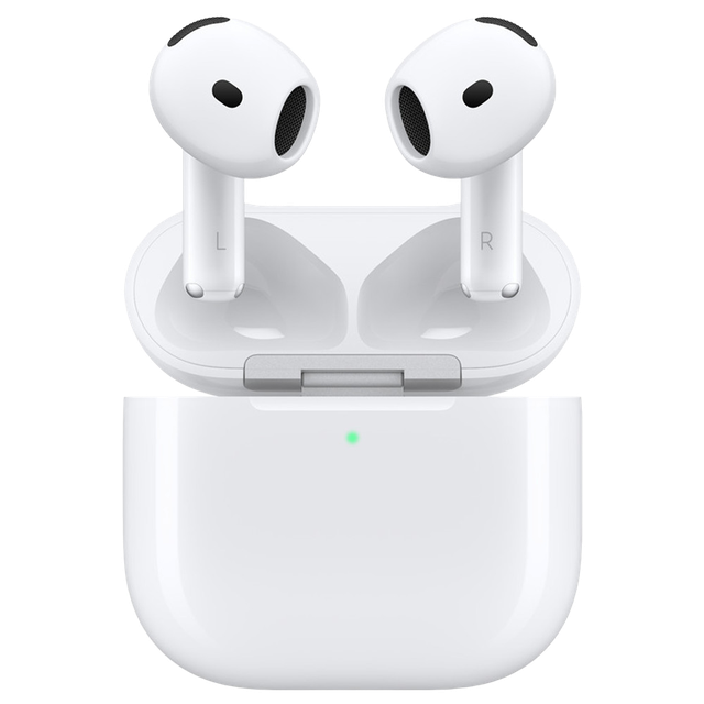 Бездротові Bluetooth-навушники Apple AirPods 4 ANC MXP93ZM/A (2024), білі, із зарядним кейсом