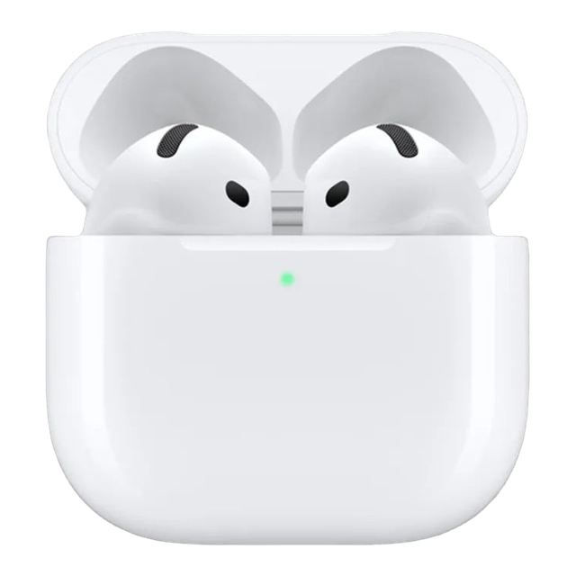 Бездротові Bluetooth-навушники Apple AirPods 4 ANC MXP93ZM/A (2024), білі, із зарядним кейсом