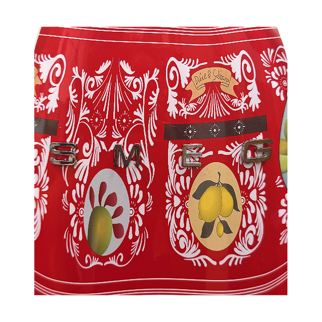 SMEG Dolce&Gabbana, червоний — набір із 6 кухонних ножів та підставки