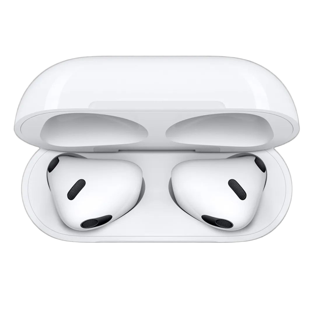 Бездротові Bluetooth-навушники Apple AirPods 3 MME73ZM/A, білі, із зарядним кейсом