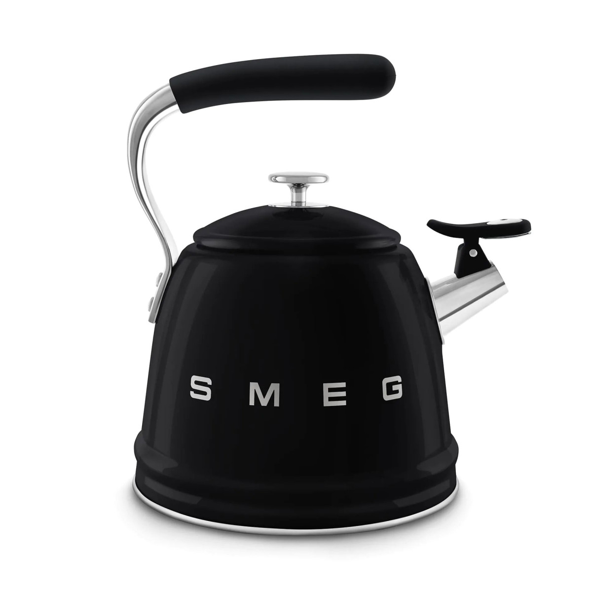 Чайник зі свистком SMEG WKF01BL, чорний, 2,3 л
