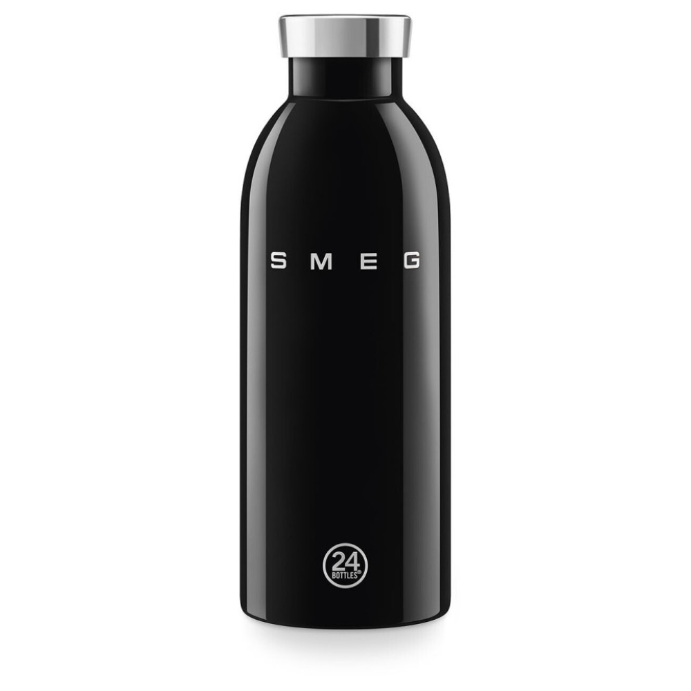 Термопляшка SMEG × 24Bottles Clima WBF01BL, чорна, 500 мл
