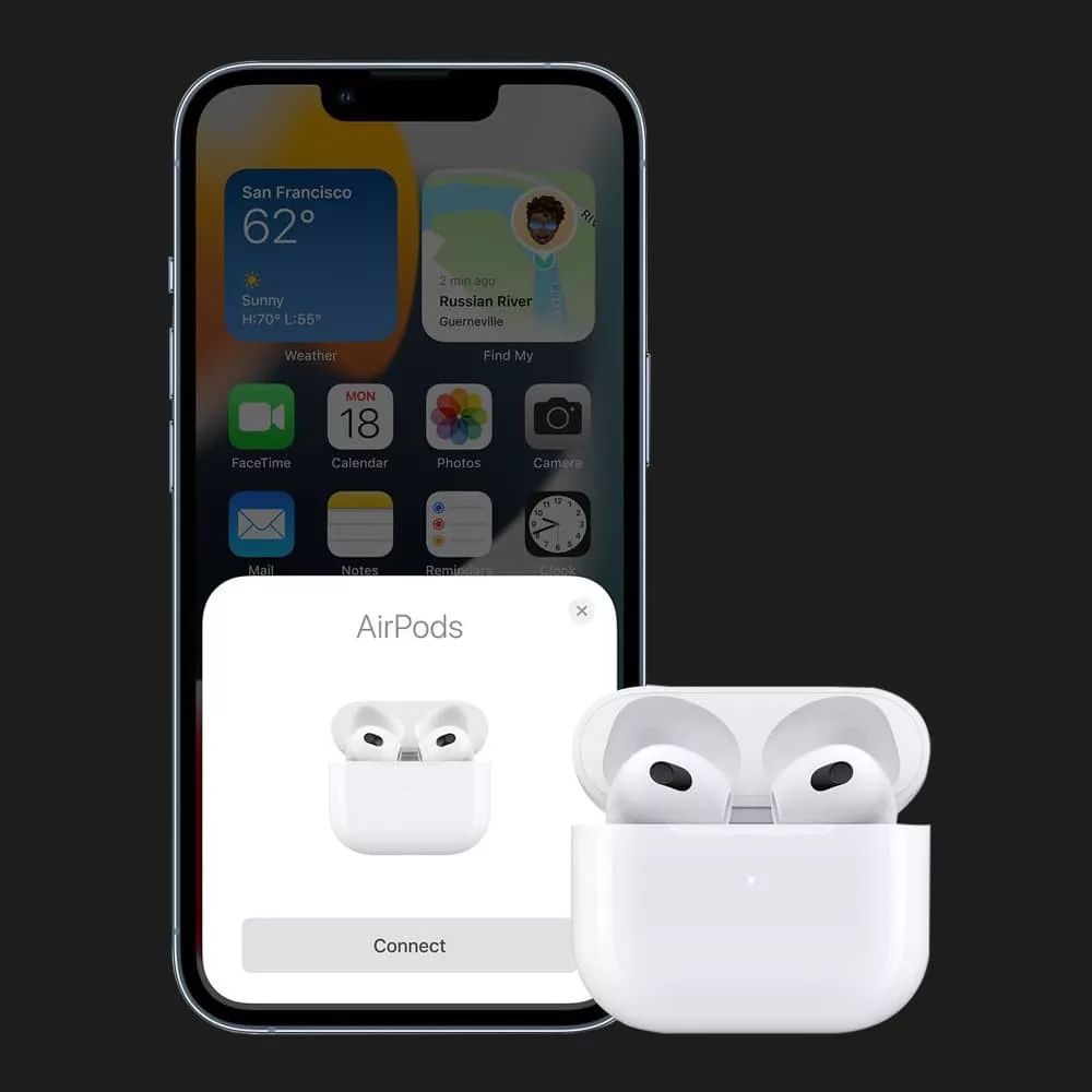Бездротові навушники Apple AirPods 3 MME73ZM/A, білі, із зарядним кейсом — деталі