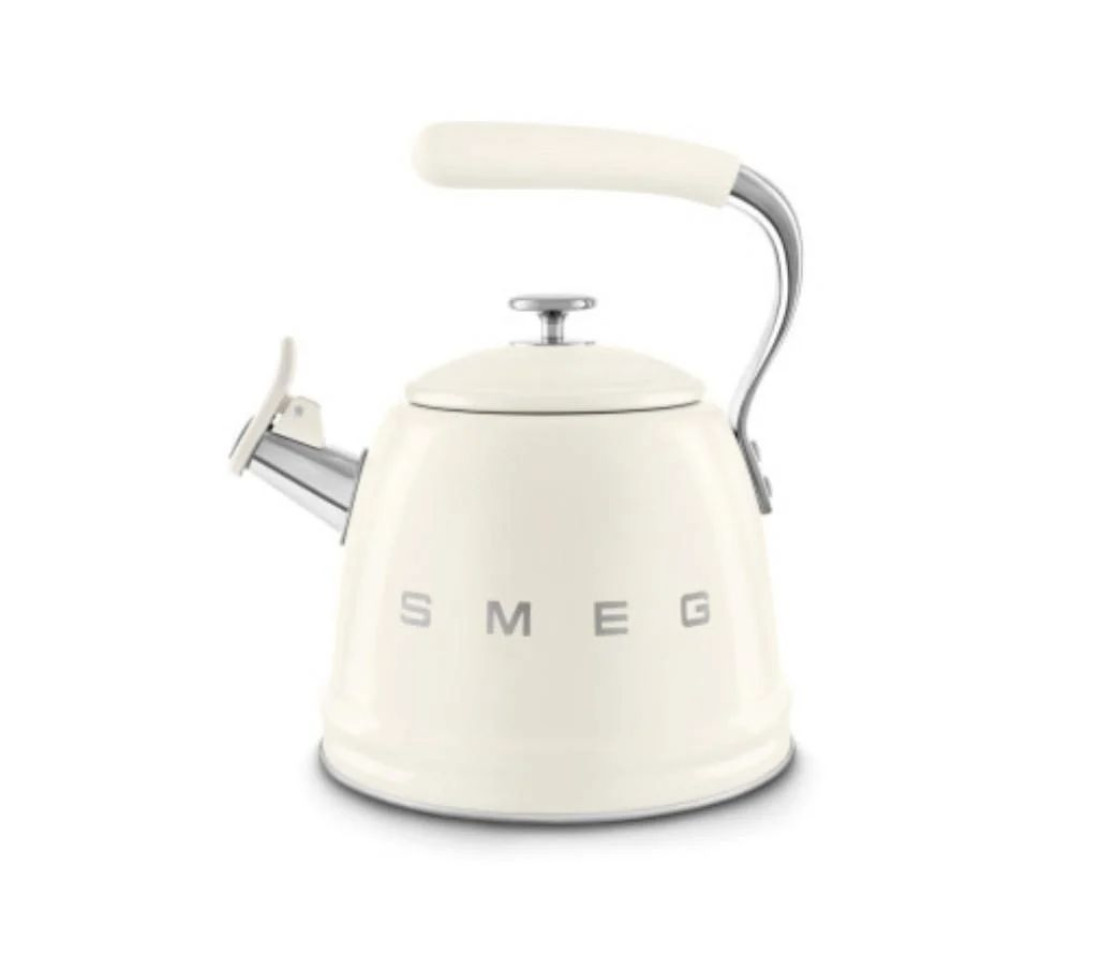Чайник зі свистком SMEG WKF01CR, кремовий, 2,3 л