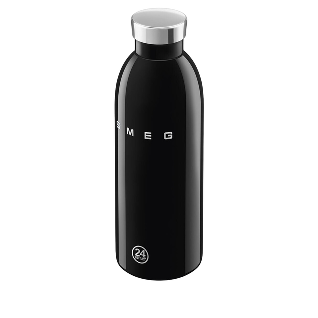 Термос-пляшка SMEG × 24Bottles Clima WBF01BL, чорна, 500 мл