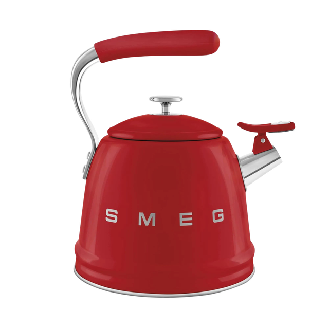 Чайник SMEG WKF01RD для плити, червоний, 2,3 л