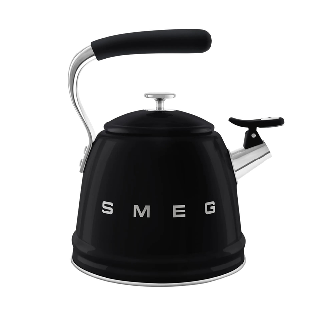 Чайник SMEG WKF01BL для плити, чорний, 2,3 л