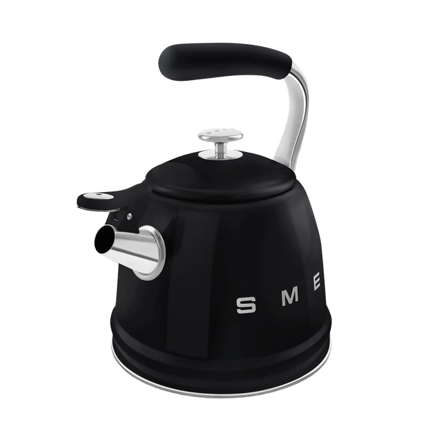 Чайник SMEG WKF01BL для плити, чорний, 2,3 л