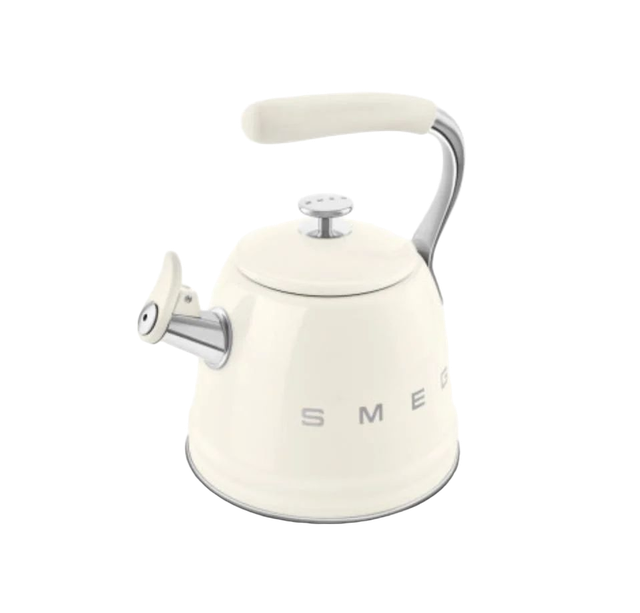 Чайник SMEG WKF01CR для плити, кремовий, 2,3 л