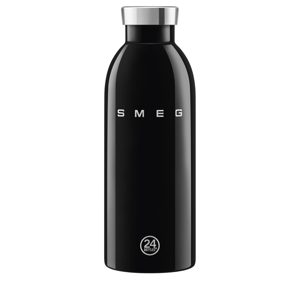 Термопляшка SMEG × 24Bottles Clima WBF01BL, чорна, 500 мл
