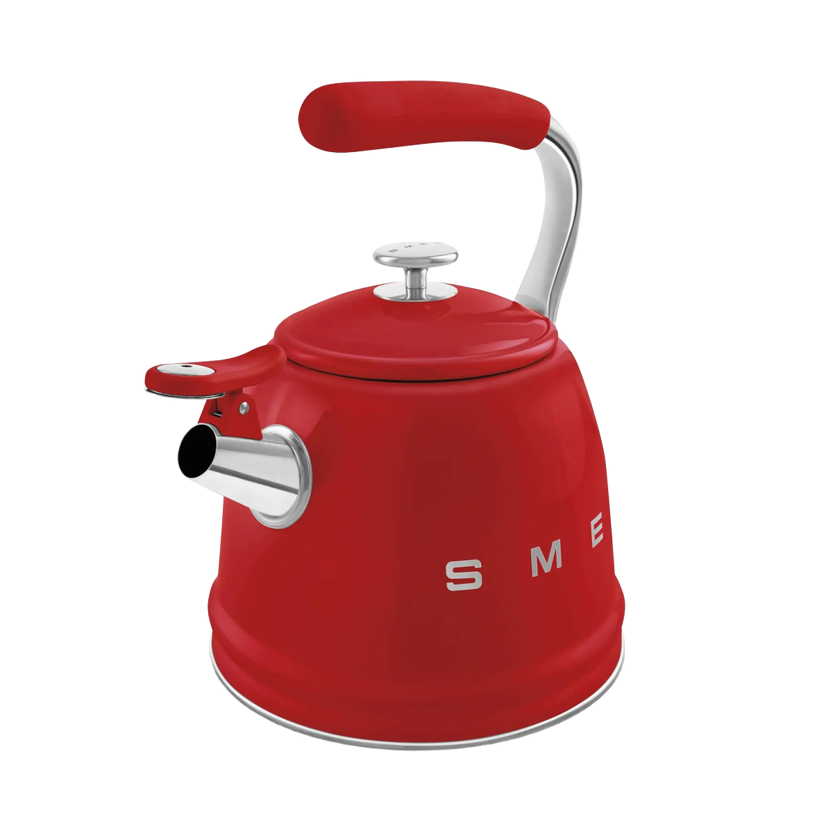 Чайник SMEG WKF01RD для плити, червоний, 2,3 л