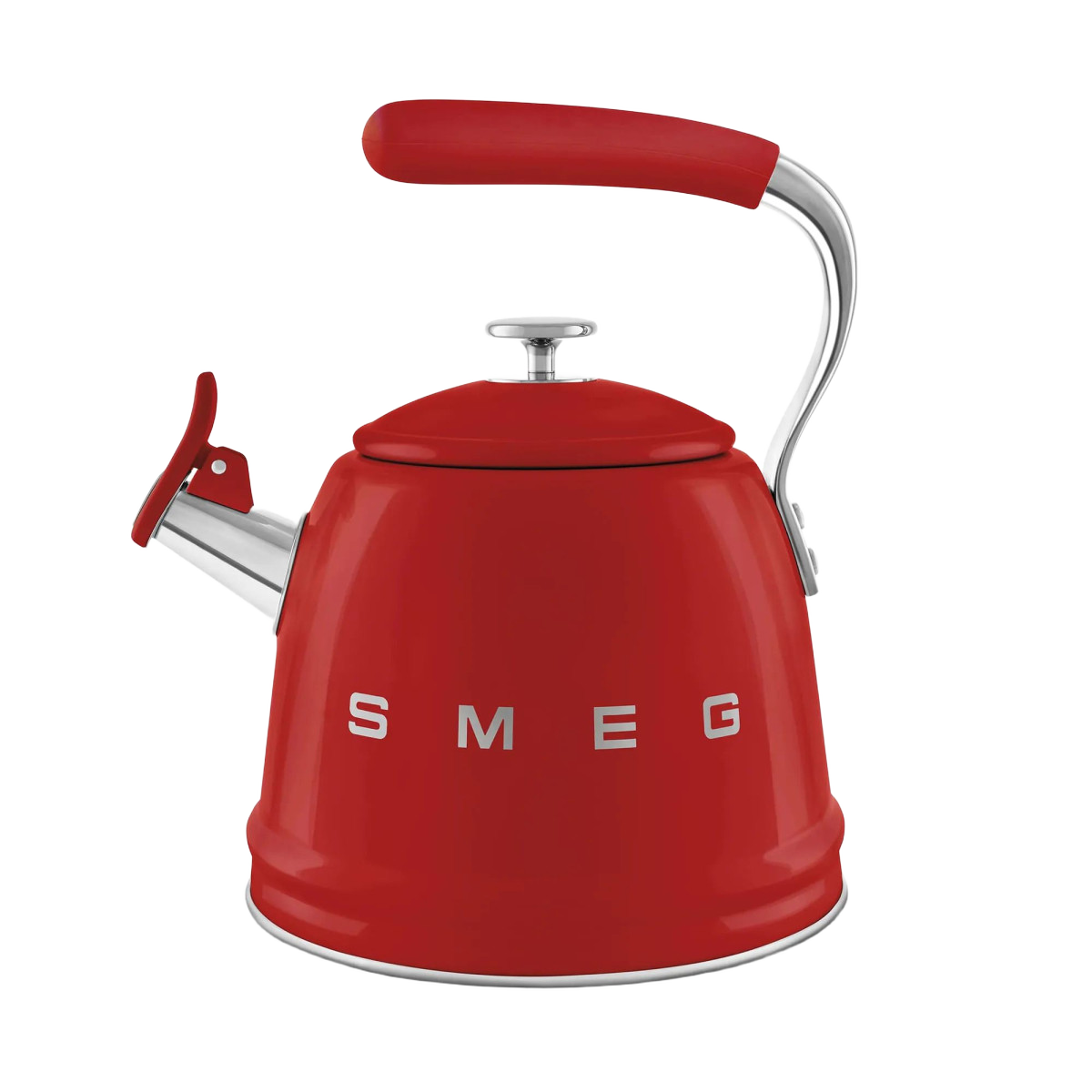 Чайник зі свистком SMEG WKF01RD, червоний, 2,3 л