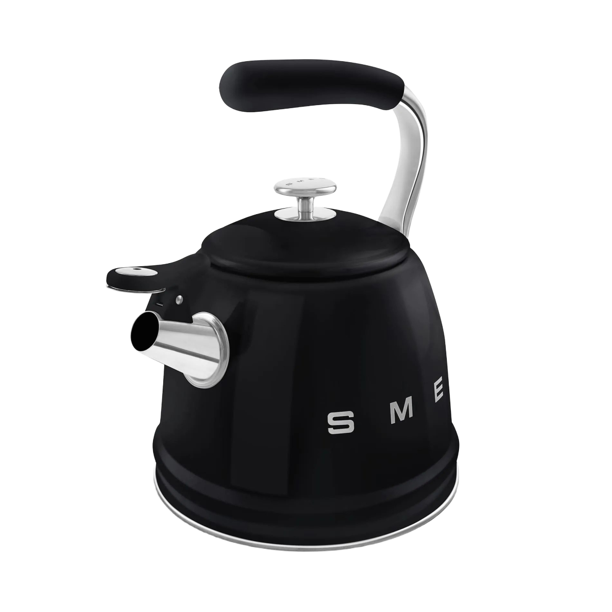 Чайник SMEG WKF01BL для плити, чорний, 2,3 л