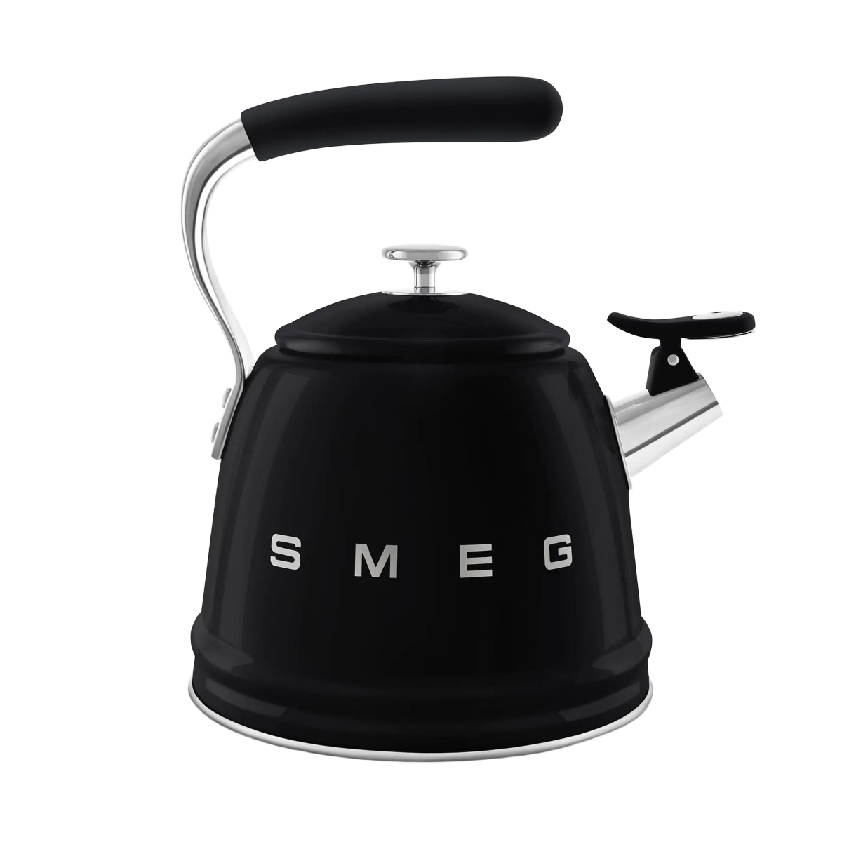 Чайник зі свистком SMEG WKF01BL, чорний, 2,3 л