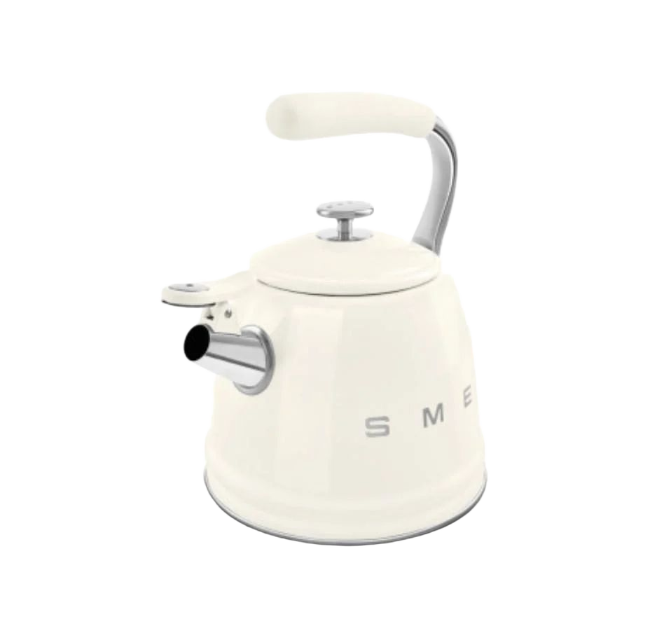 Чайник SMEG WKF01CR для плити, кремовий, 2,3 л