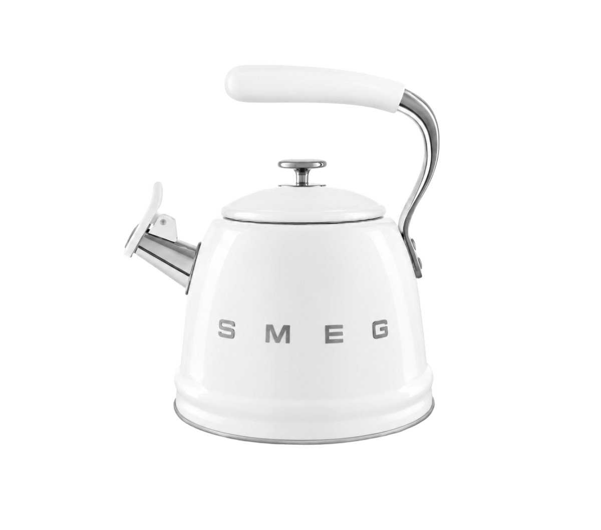 Чайник зі свистком SMEG WKF01WH, білий, 2,3 л