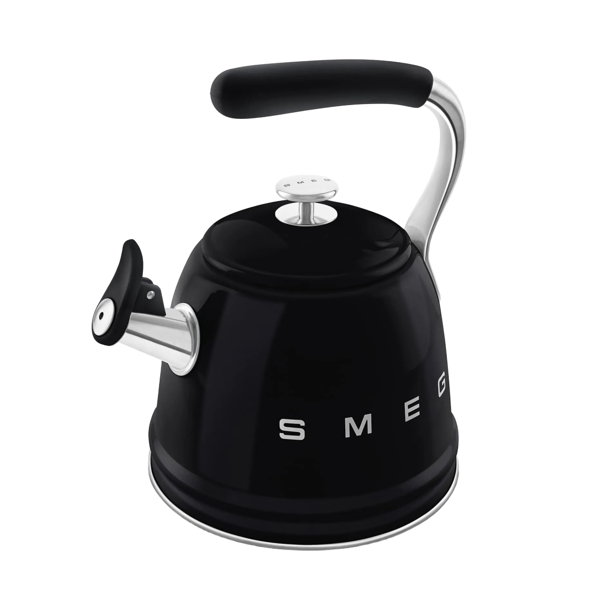 Чайник SMEG WKF01BL для плити, чорний, 2,3 л