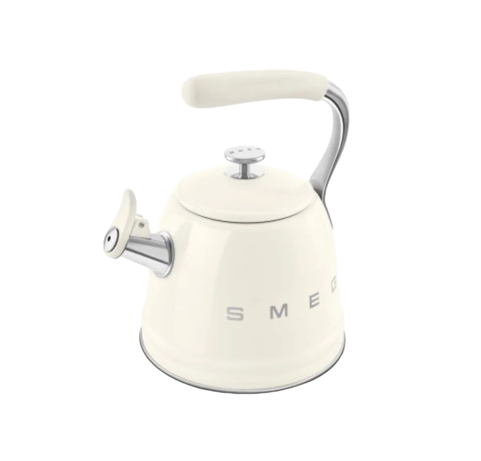 Чайник SMEG WKF01CR для плити, кремовий, 2,3 л