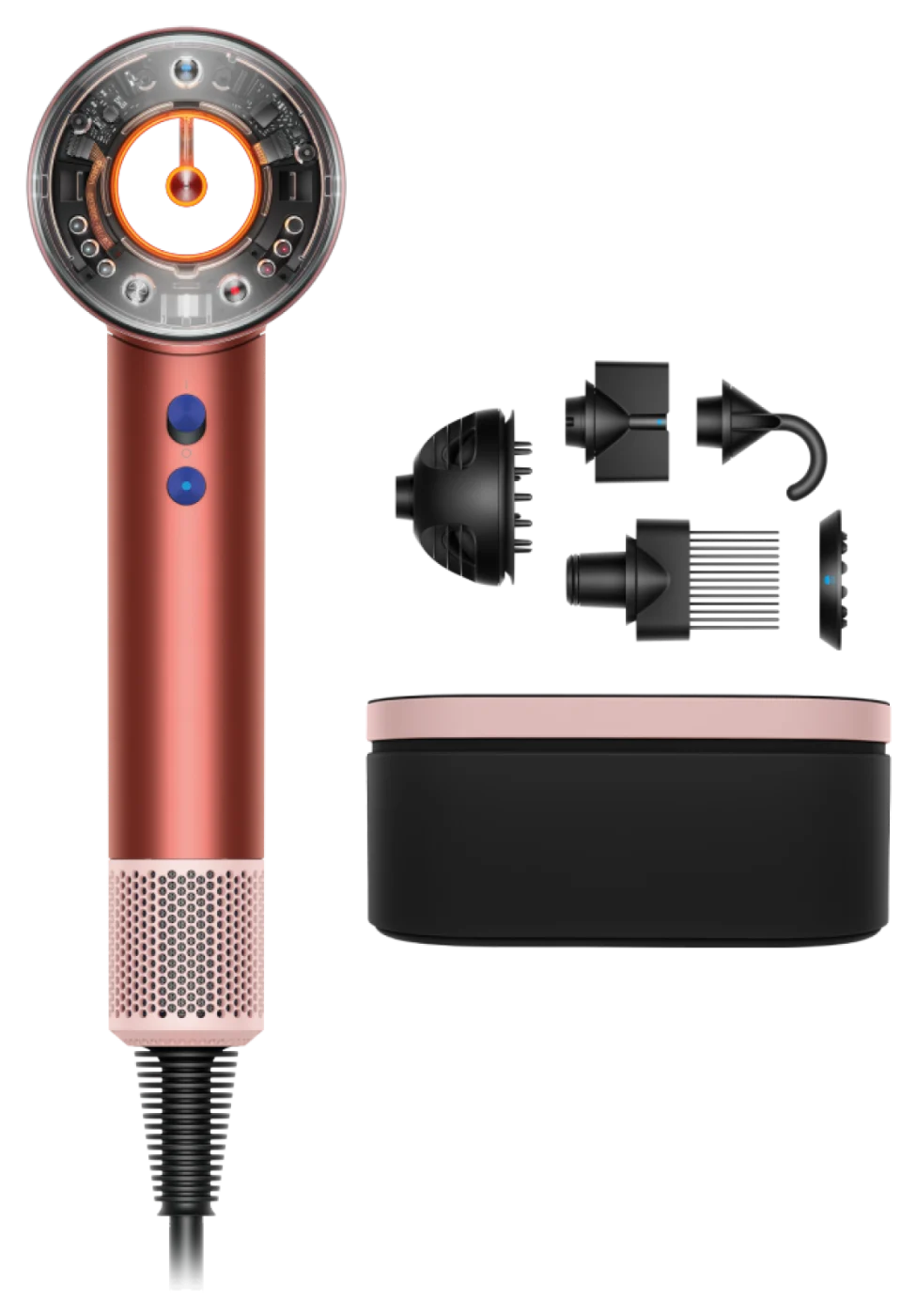Фен для волосся Dyson Supersonic HD16 Nural Strawberry Bronze/Blush Pink (з кейсом)