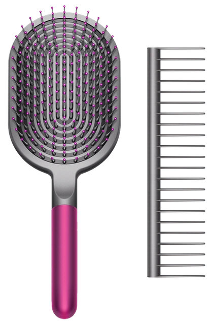 Набір щіток Dyson Designed Paddle Brush and Detangling Comb Fuchsia/Black