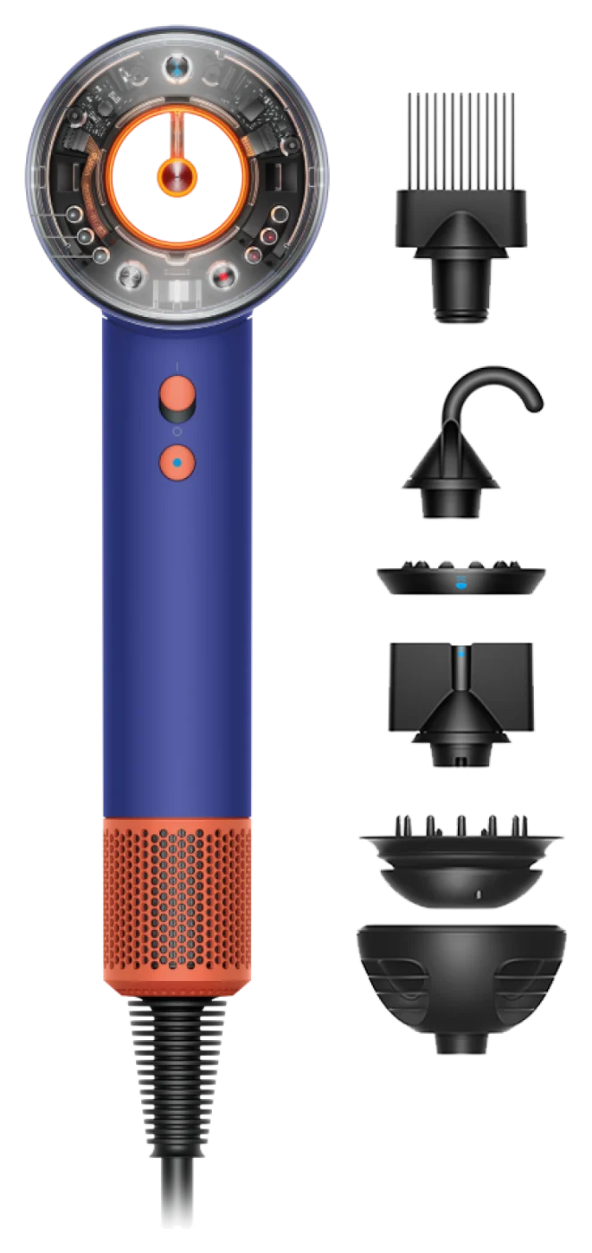Фен для волосся Dyson Supersonic Nural HD16 Vinca Blue/Topaz (515166-01) (без кейсу)