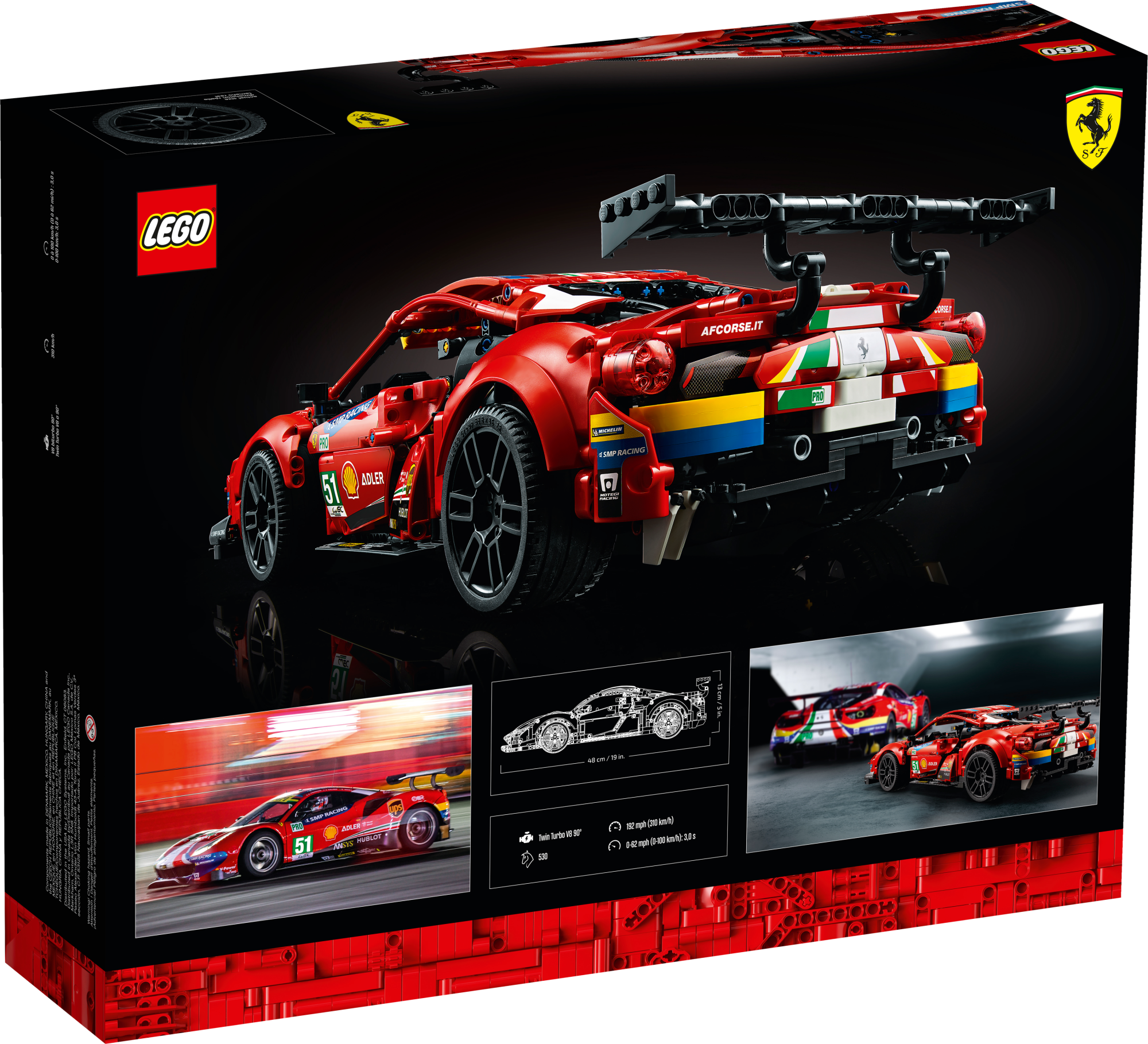 Конструктор LEGO Technic 42125 Ferrari 488 GTE AF Corse 51