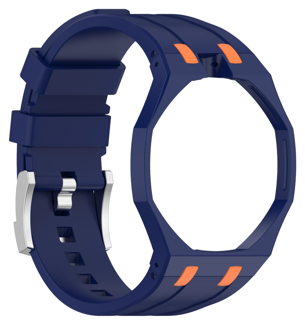 Змінний ремінець Audemars Piguet x Swatch Royal Pop: Navy Blue/Orange