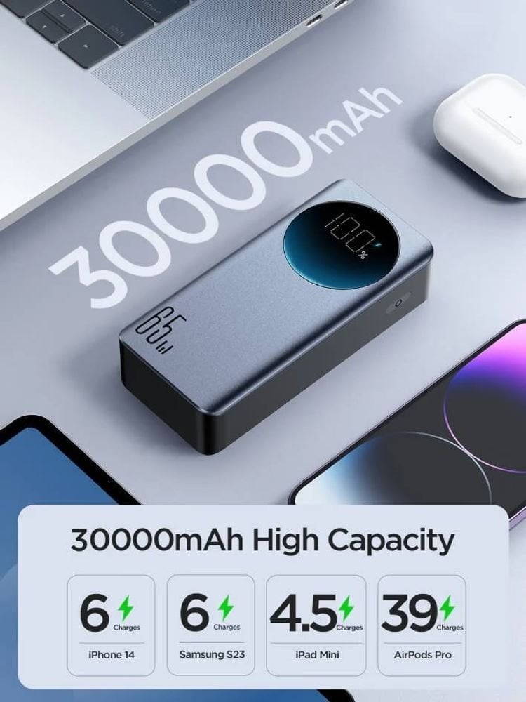 Повербанк JOYROOM JR-PBF05 30000mAh 65W, чорний