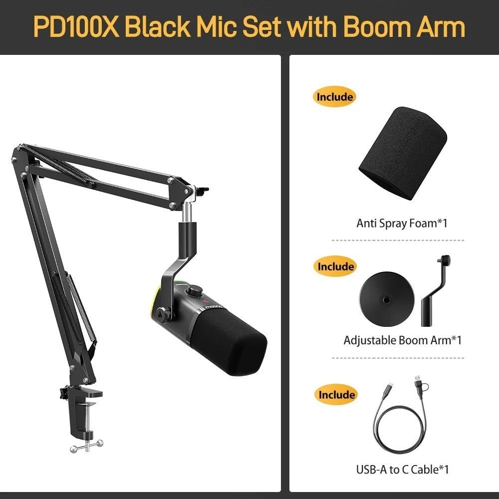 Мікрофон Maono PD100XS Black