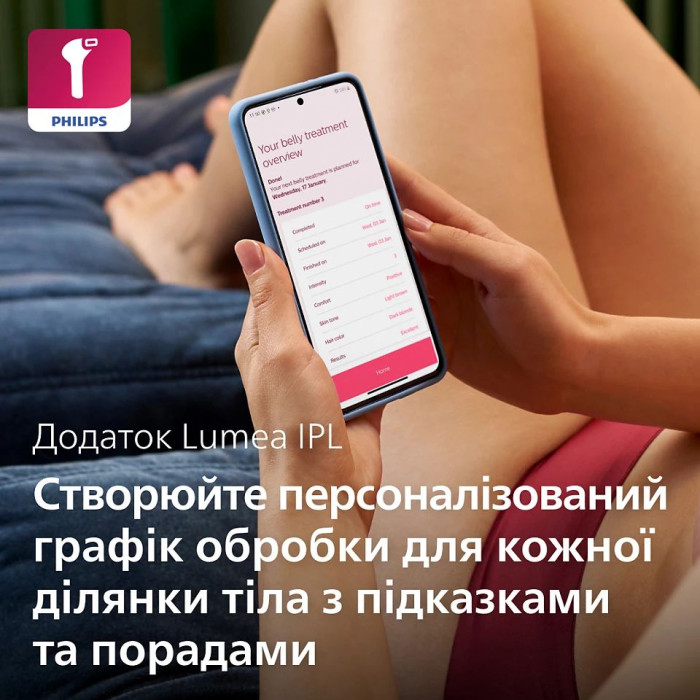 Фотоепілятор для домашнього догляду Philips Lumea IPL 7000 Series