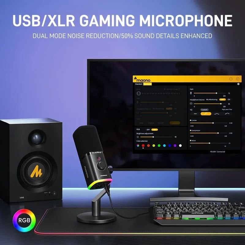 Мікрофон Maono PD100XS Black