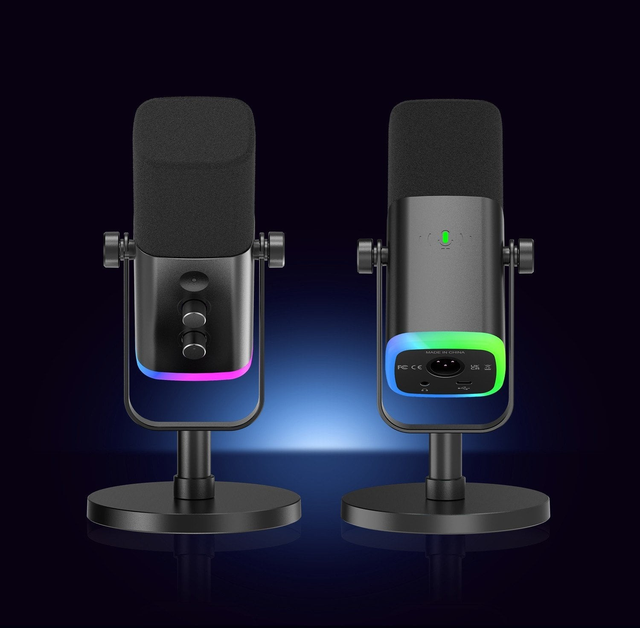 Мікрофон Fifine AmpliGame AM8 RGB (AM8) Black