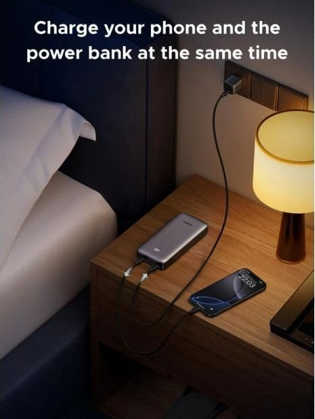 Зовнішній акумулятор Ugreen PB532 20000 мА·год 30 Вт (55989B), сірий