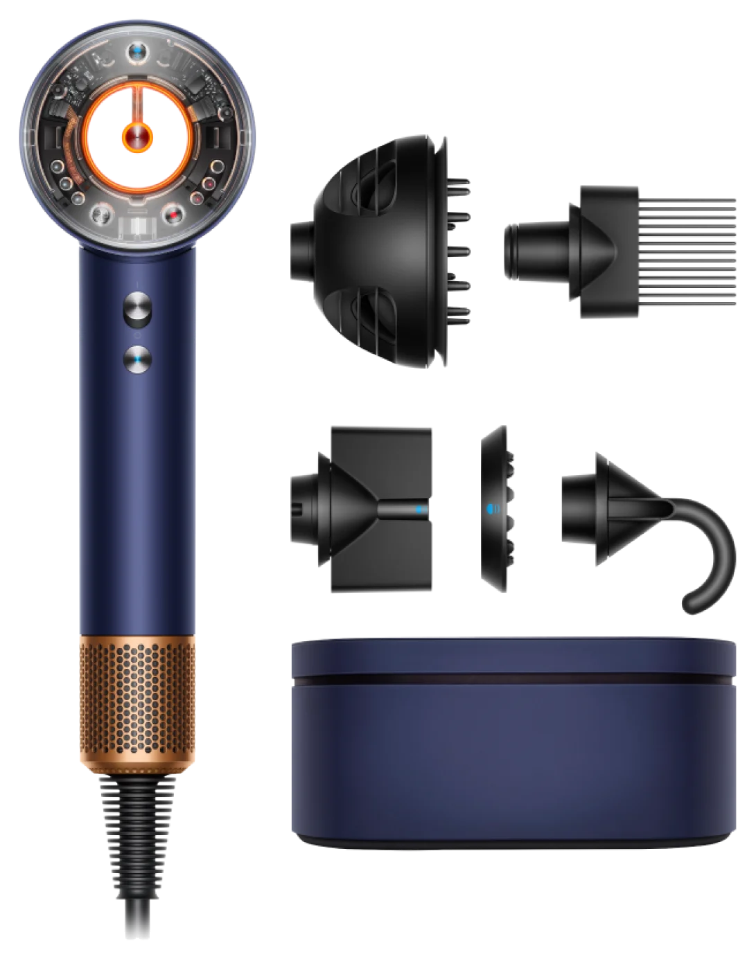 Фен для волосся Dyson Supersonic HD16 Nural Prussian Blue/Rich Copper (з кейсом)