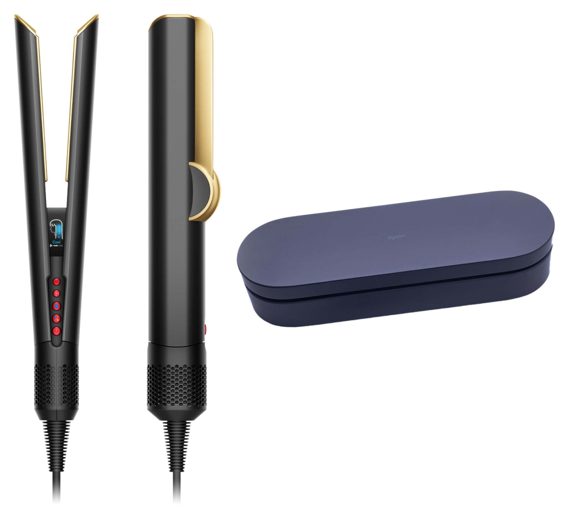 Випрямляч для волосся Dyson Airstrait HT01 Onyx Black/Gold (з кейсом) (534040-01)