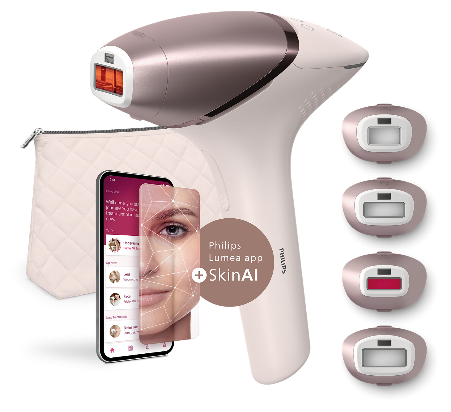 Фотоепілятор для домашнього догляду Philips Lumea IPL 9900 Series