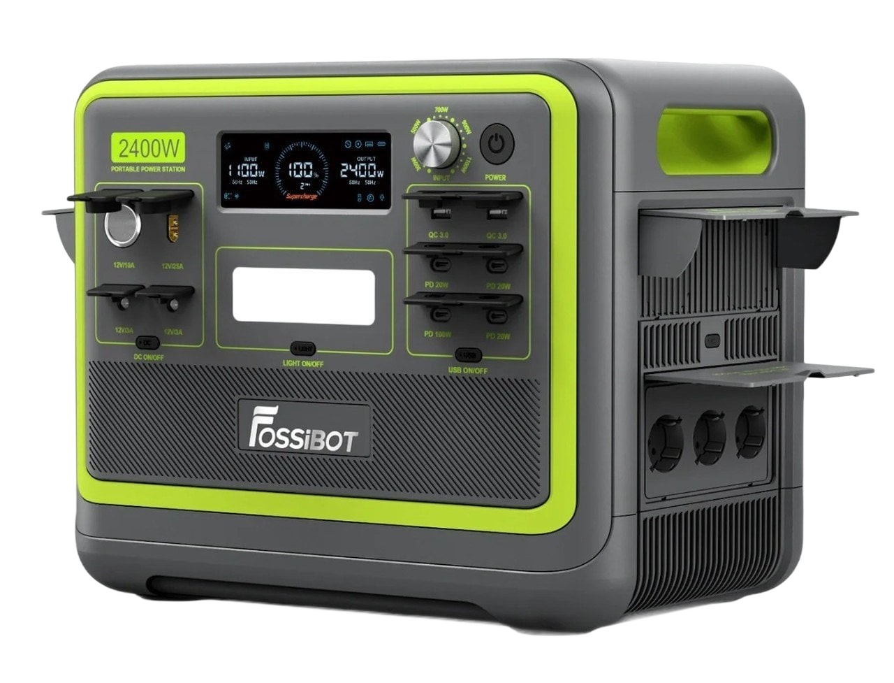 Зарядна станція Fossibot F2400 2400 Вт·2048 Вт·год Black/Green