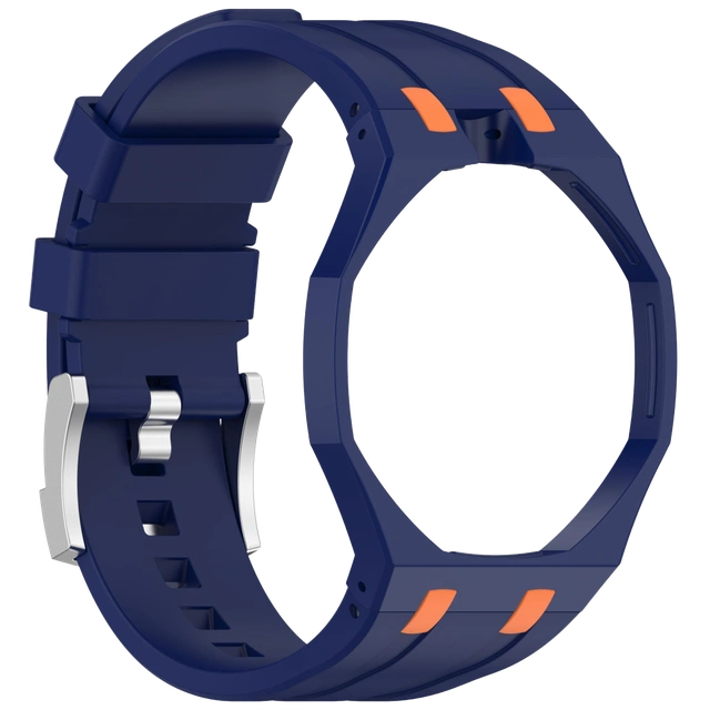 Змінний ремінець Audemars Piguet x Swatch Royal Pop: Navy Blue/Orange