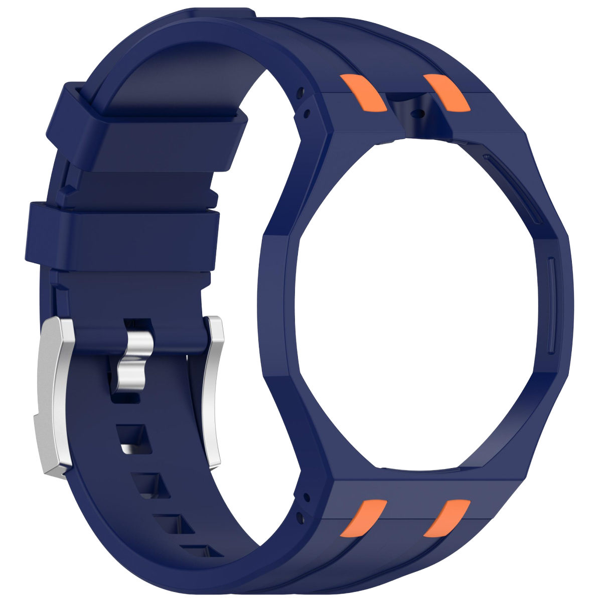 Змінний ремінець Audemars Piguet x Swatch Royal Pop: Navy Blue/Orange