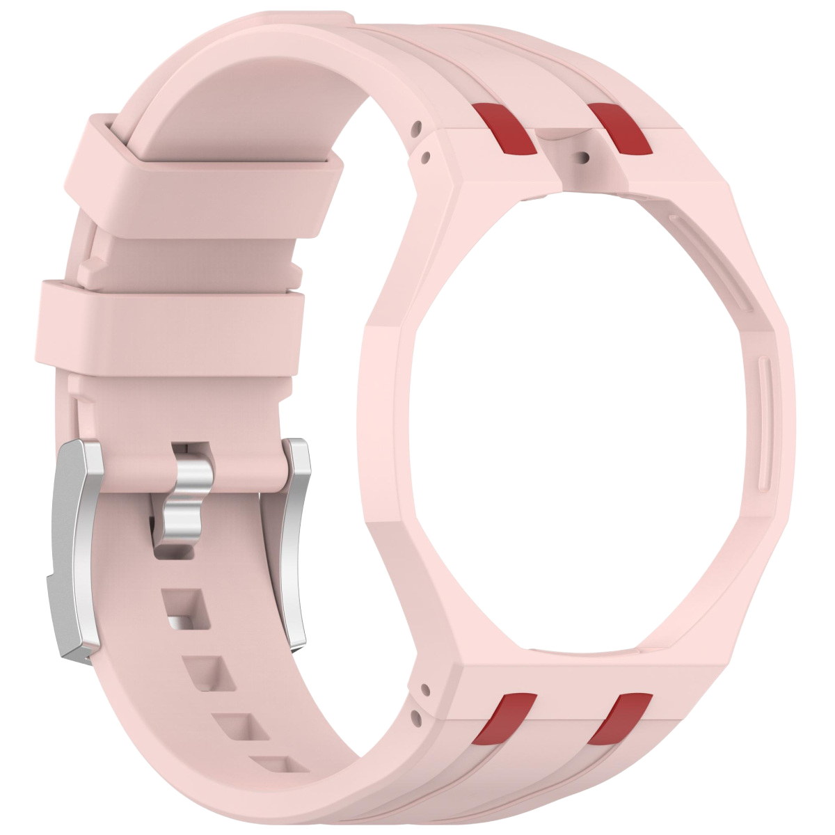 Змінний ремінець Audemars Piguet x Swatch Royal Pop: Blush Pink/Burgundy