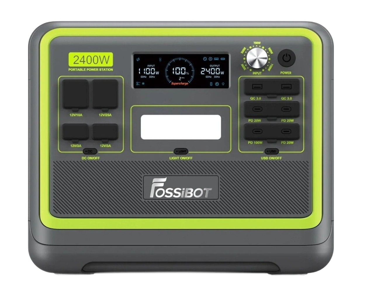Зарядна станція Fossibot F2400 2400 Вт·2048 Вт·год Black/Green