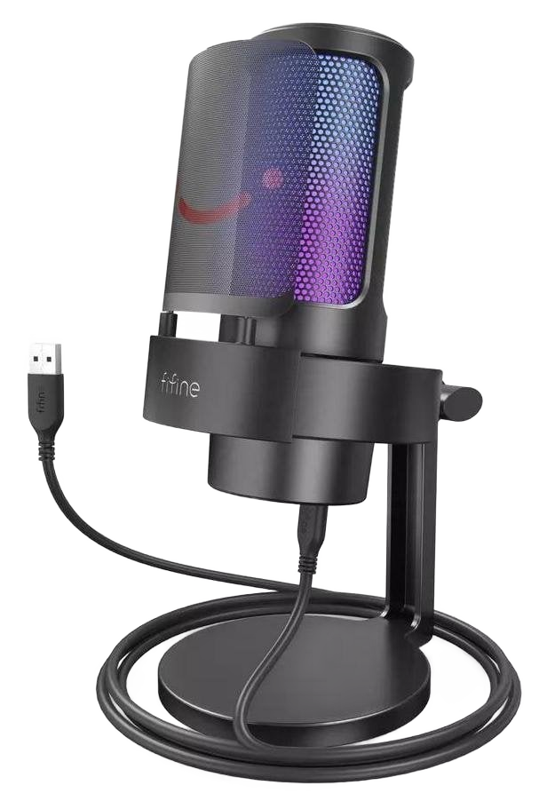 Fifine A8 RGB на настільній підставці