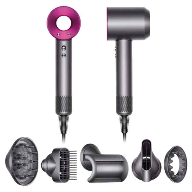 Фен для волосся Dyson Supersonic HD07 Iron/Fuchsia