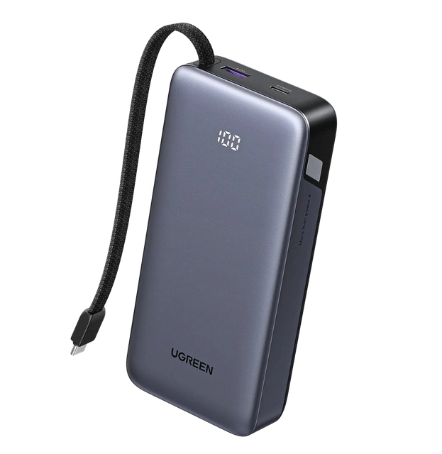 Зовнішній акумулятор Ugreen PB536 20000 мА·год 45 Вт (55988B) Grey